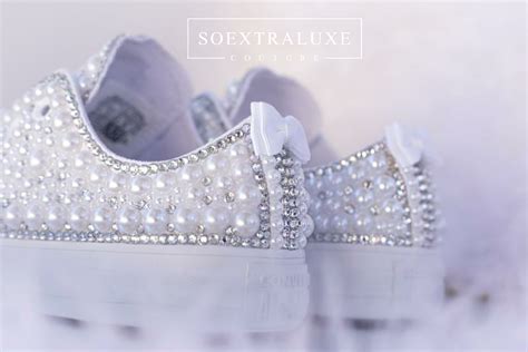 white bling tennis shoes|bling tennis shoes for wedding.